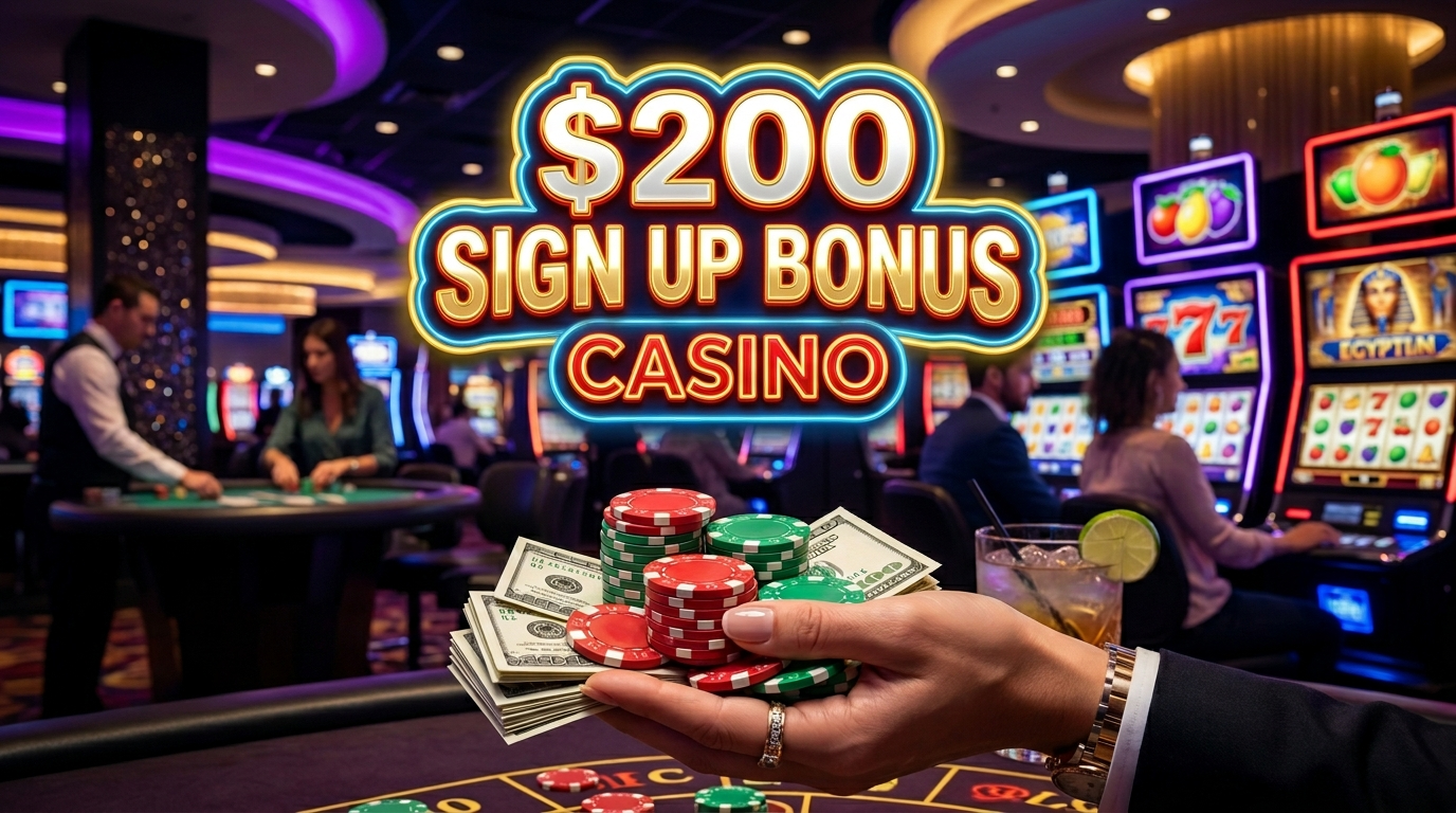 200 Sign Up Bonus Casino: Claim Your Free Welcome Offer Now